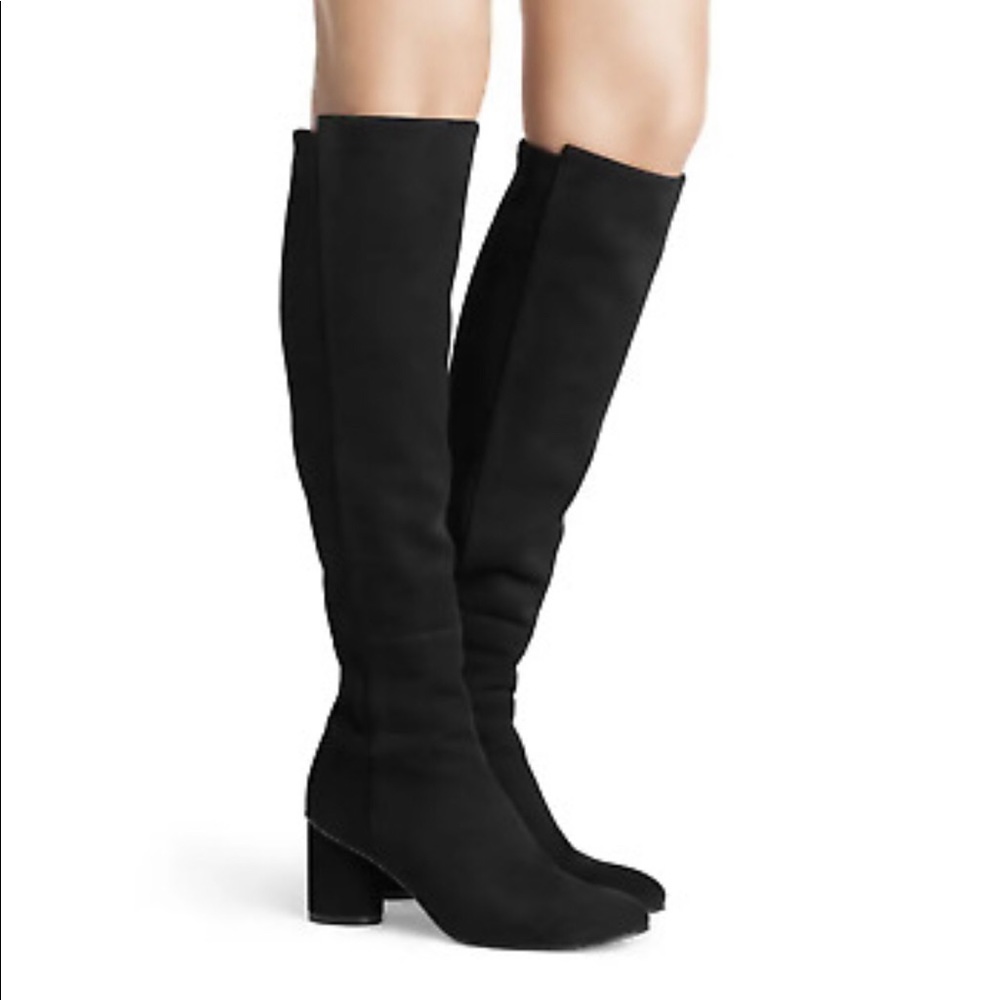 Stuart Weitzman Eloise 30 Black Suede 8